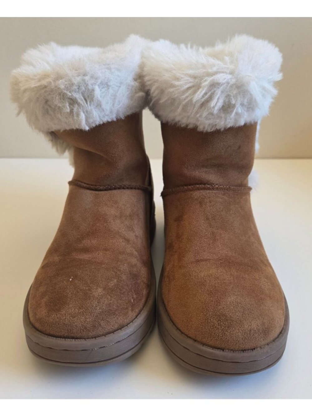 Girls Winter Boots Sonoma Faux Fur Lined Chestnut Brown Size 2 Medium